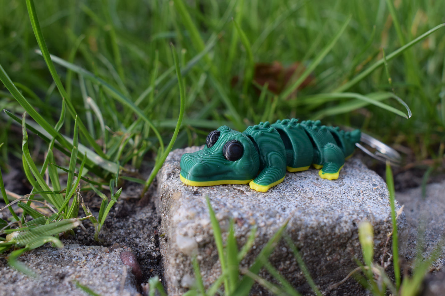 Flexi Krokodil | Bewegende 3D Print Sleutelhanger & Fidget Toy