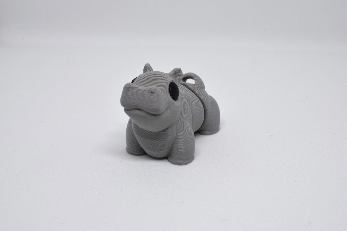 FlexiPets Flexi Nijlpaard Sleutelhanger Fidget Toy vooraanzicht