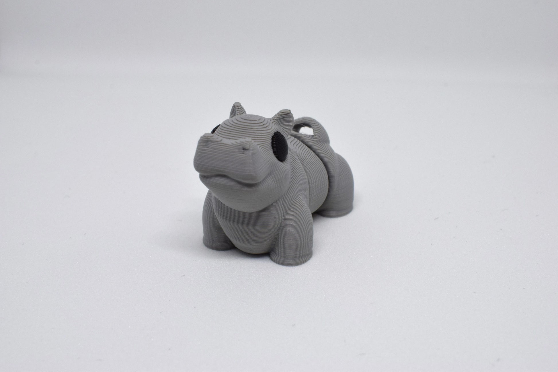 FlexiPets Flexi Nijlpaard Sleutelhanger Fidget Toy vooraanzicht