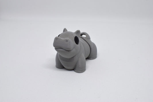 FlexiPets Flexi Nijlpaard Sleutelhanger Fidget Toy vooraanzicht