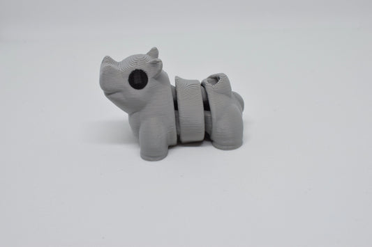 FlexiPets Flexi Nijlpaard Sleutelhanger Fidget Toy zijaanzicht